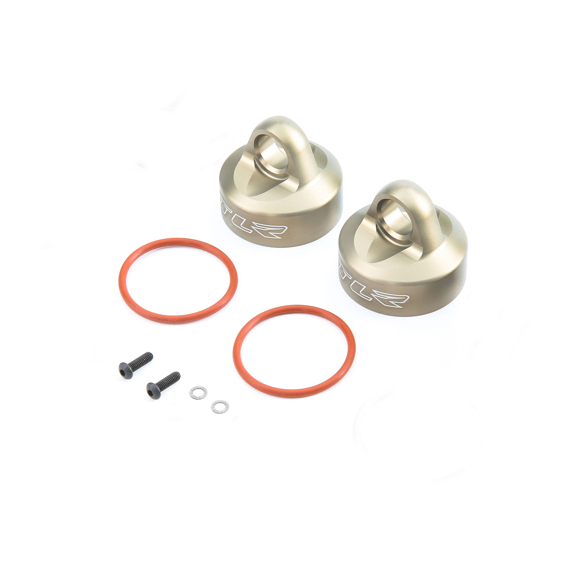 TEAM LOSI RACING Domed Bleeder Shock Caps, Aluminium, G3 – 2 Stück