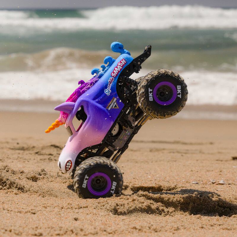 Losi 1/18 Mini LMT Sparkle Smash 2S 4X4 RTR Brushed Monster Truck (Battery & Charger Included)
