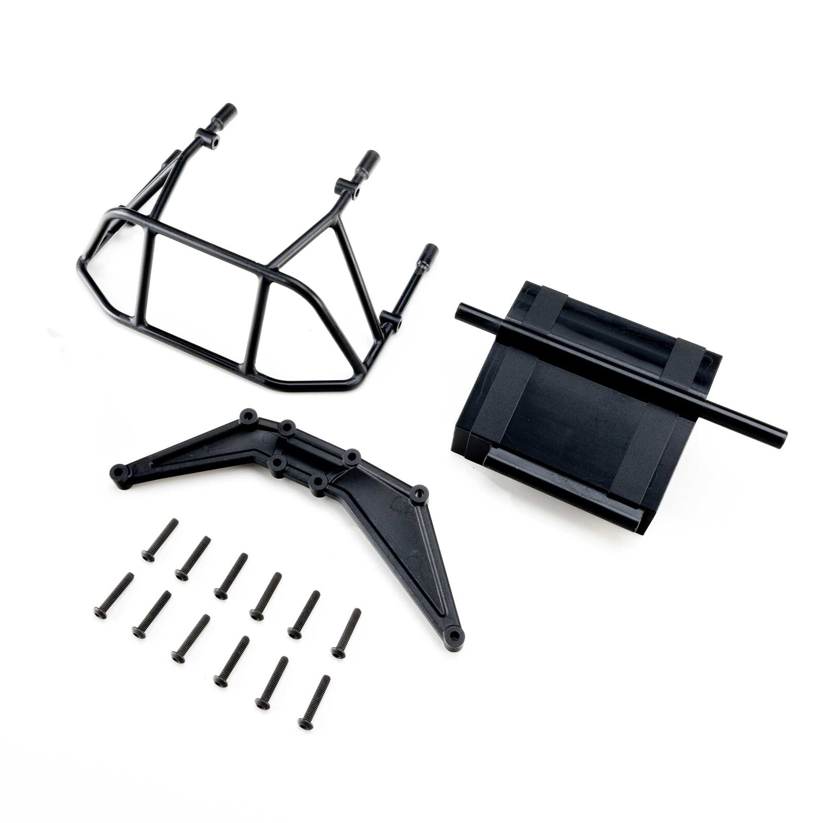 Losi Rear Bumper Set, Black: 22S DLM