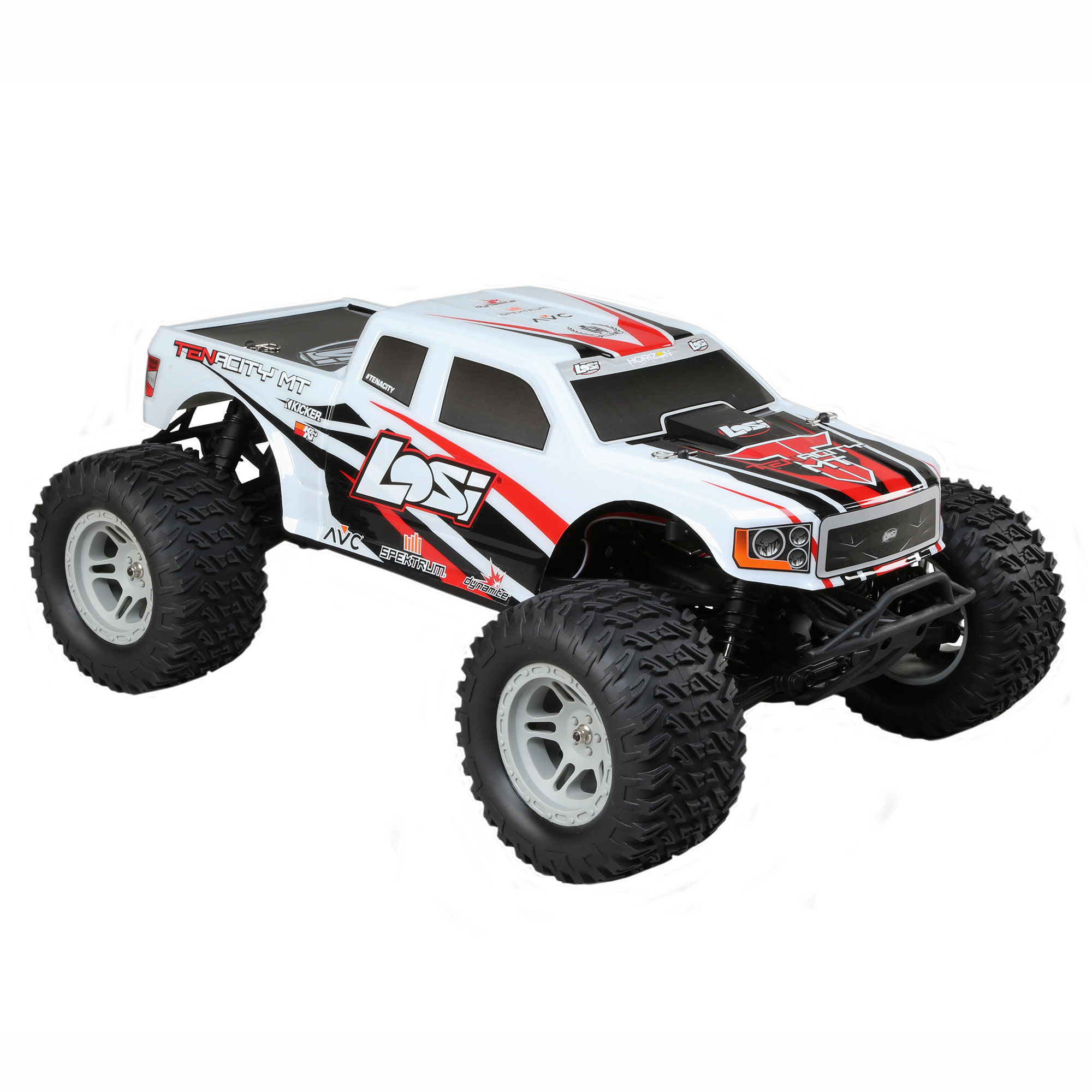 1/10 TENACITY 4WD Monster Truck Brushless RTR with AVC, WhiteWHITE