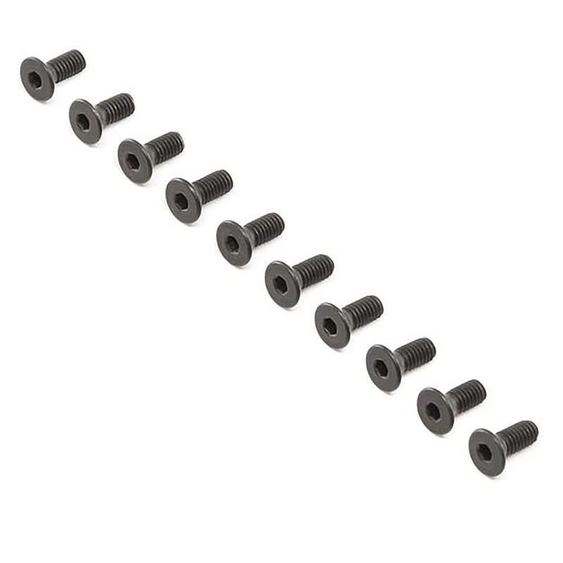 Flat Head Screws, M4 x 10mm STL (10)
