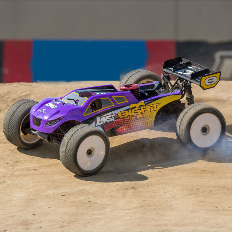 1/8 8IGHT-T 4X4 Nitro Truggy RTR, Purple/Yellow