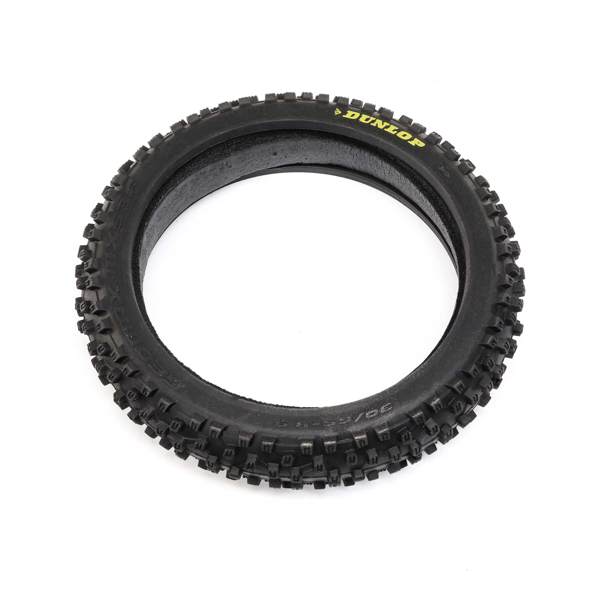 Losi Dunlop MX53 Front Tire with Foam, 60 Shore: Promoto-MX | Losi