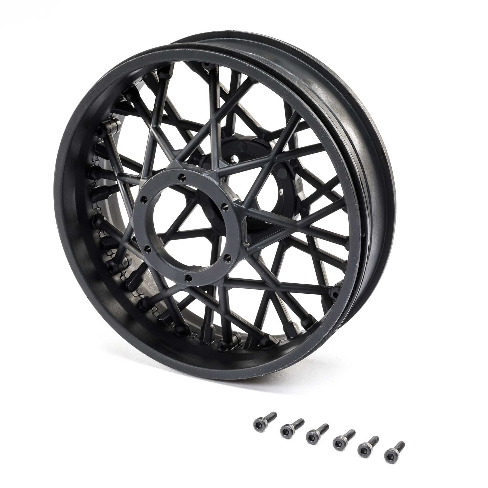 Rear Wheel Set, Black: Promoto-MX
