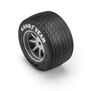 Pro-Line Racing 1/12 Goodyear Blue Streak VTA Rear Tires Mounted 8mm Gray Wheels (2): Losi NASCAR&reg; Race Car
