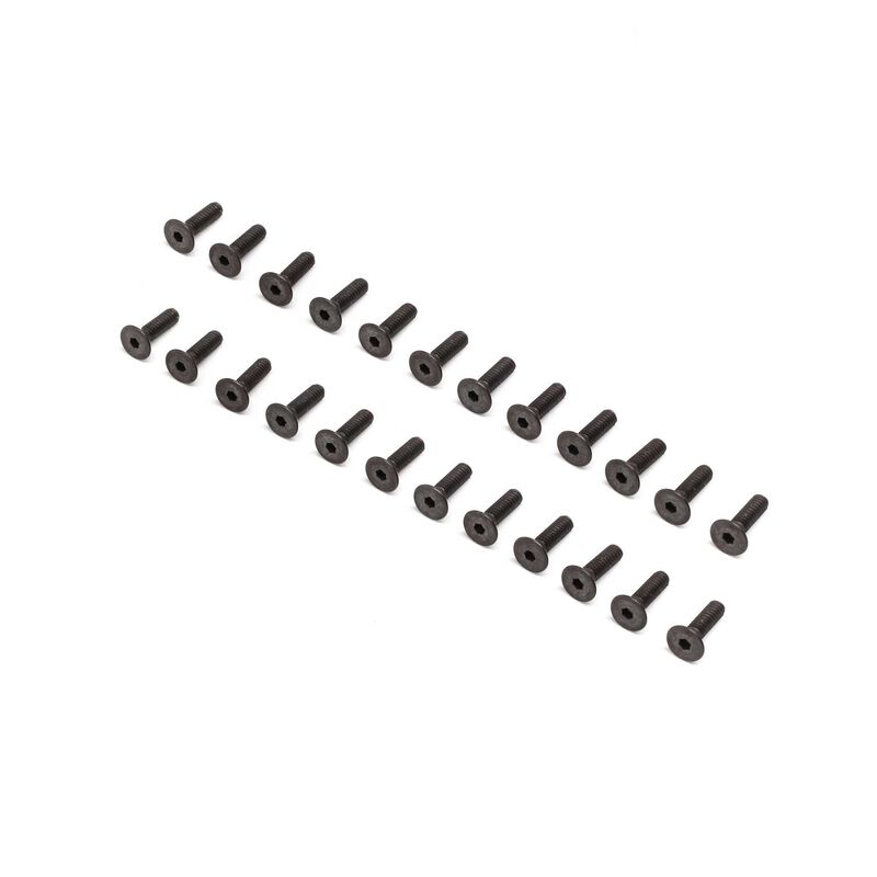 Flat Head Screws, 2-56 x 5/16" (24)