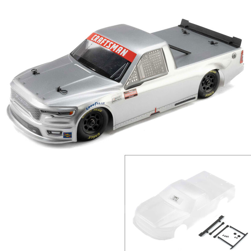 1/12 Pre-Cut 2026 Ram 1500 Truck Clear Body: Losi NASCAR