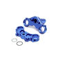 Aluminum Triple Clamp Set, Blue: PM-MX/SM