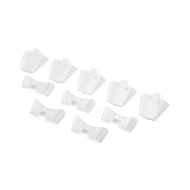 Losi Rear Fender Pack, White: Promoto-MX/SM