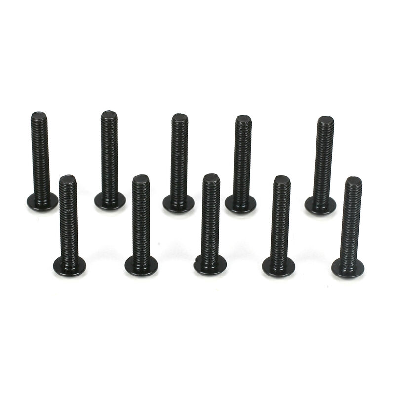 Losi Button Head Screws, M3 x 18mm (10)