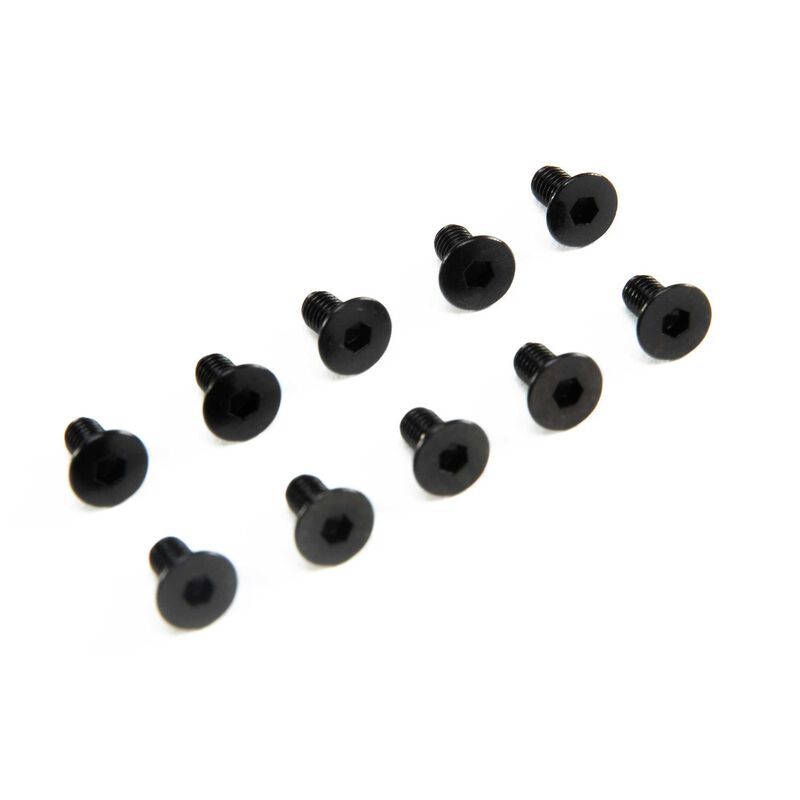 Flat Head Screws, M3 x 6mm (10)