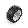 Pro-Line Racing Edge Front / Step Pin Rear Tires Mounted 7mm White (4): Losi Micro-T