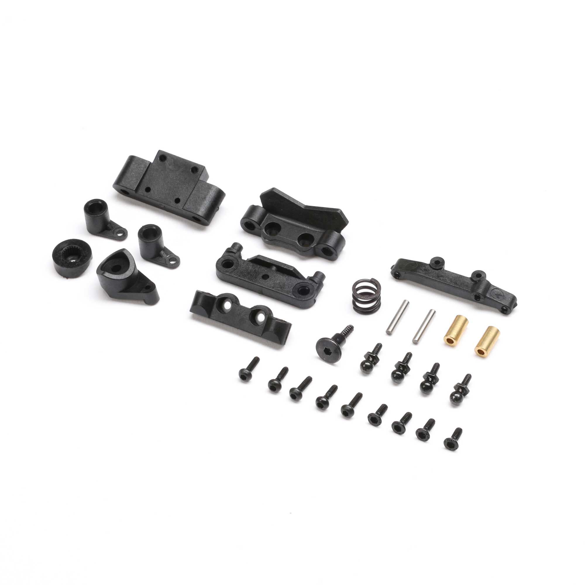 4PCS Vormontierte Spiked Reifen Felgen Set Schwarz Für 1/24 Losi Micro-B RC Auto