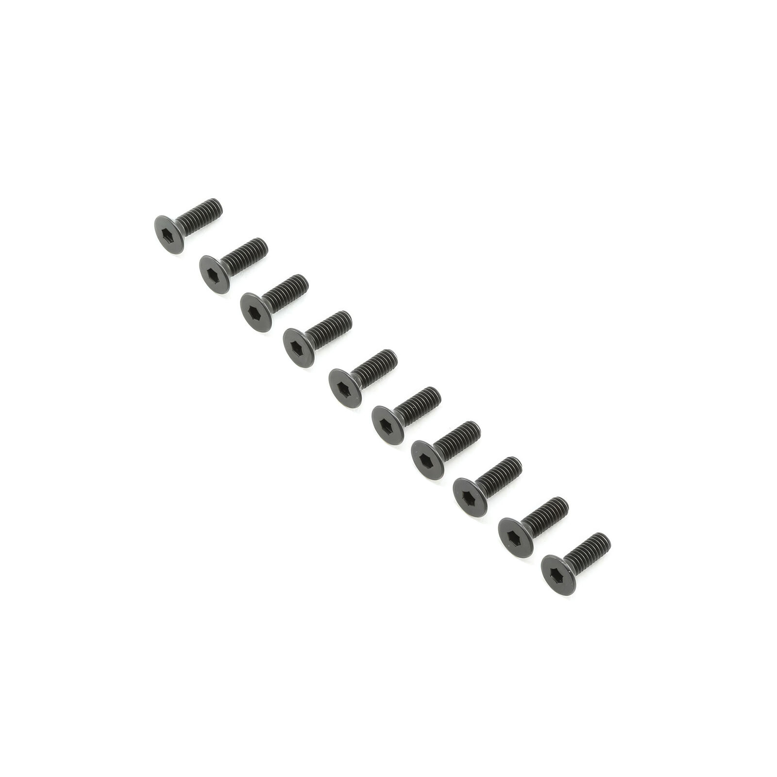 Losi Flat Head Screws, M4x12mm (10)