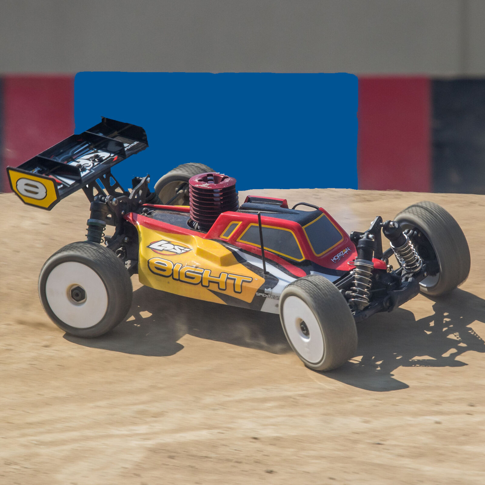 1/8 8IGHT 4WD Buggy Nitro RTR, Red/Yellow | Losi