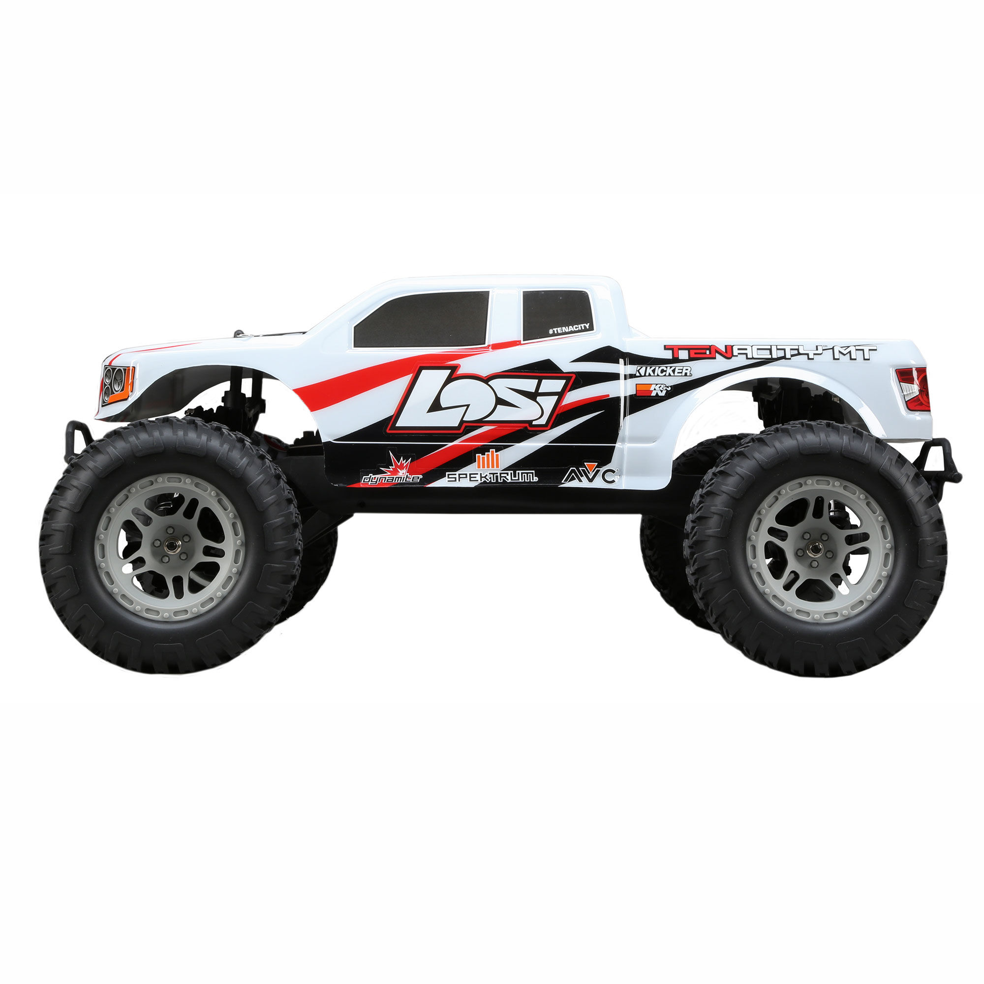 1/10 TENACITY 4WD Monster Truck Brushless RTR with AVC, WhiteWHITE