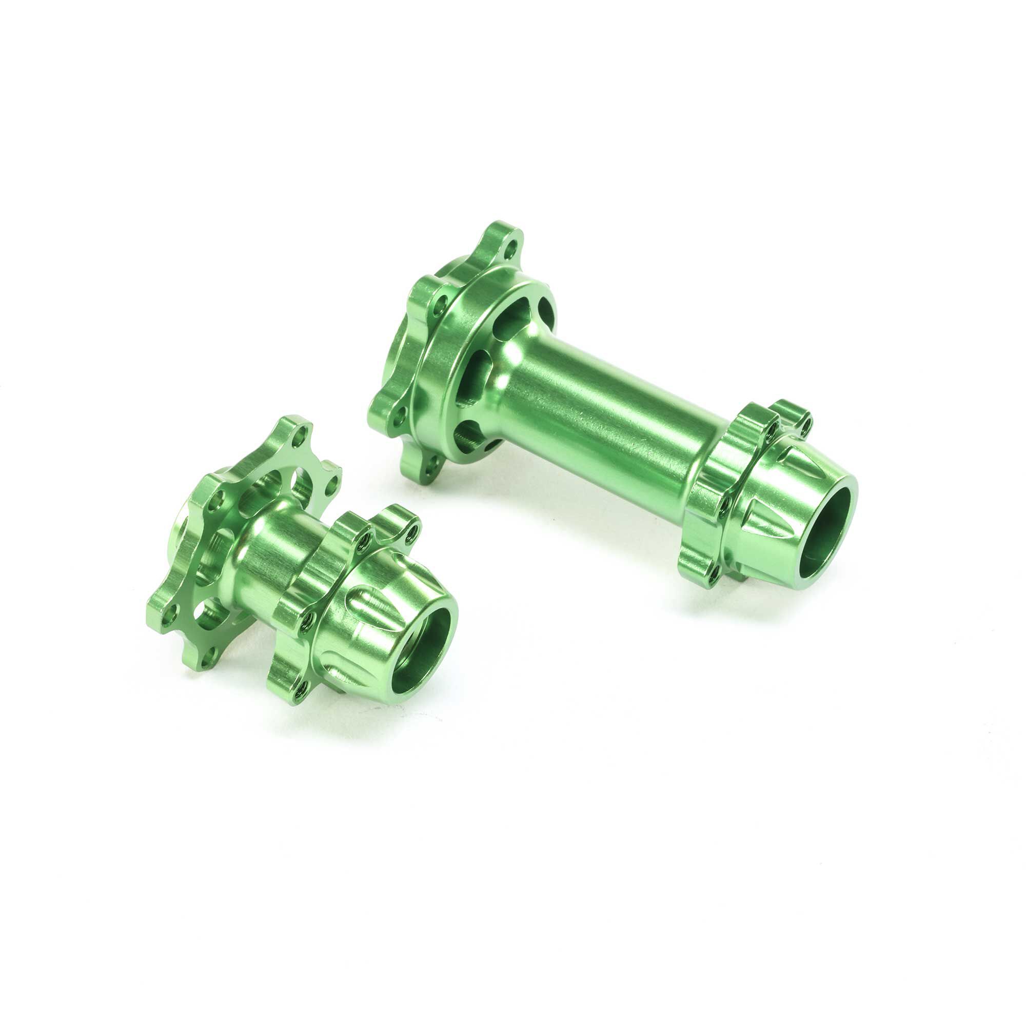 Aluminum Hub Set, Machined, Green: PM-MX/SM | Losi