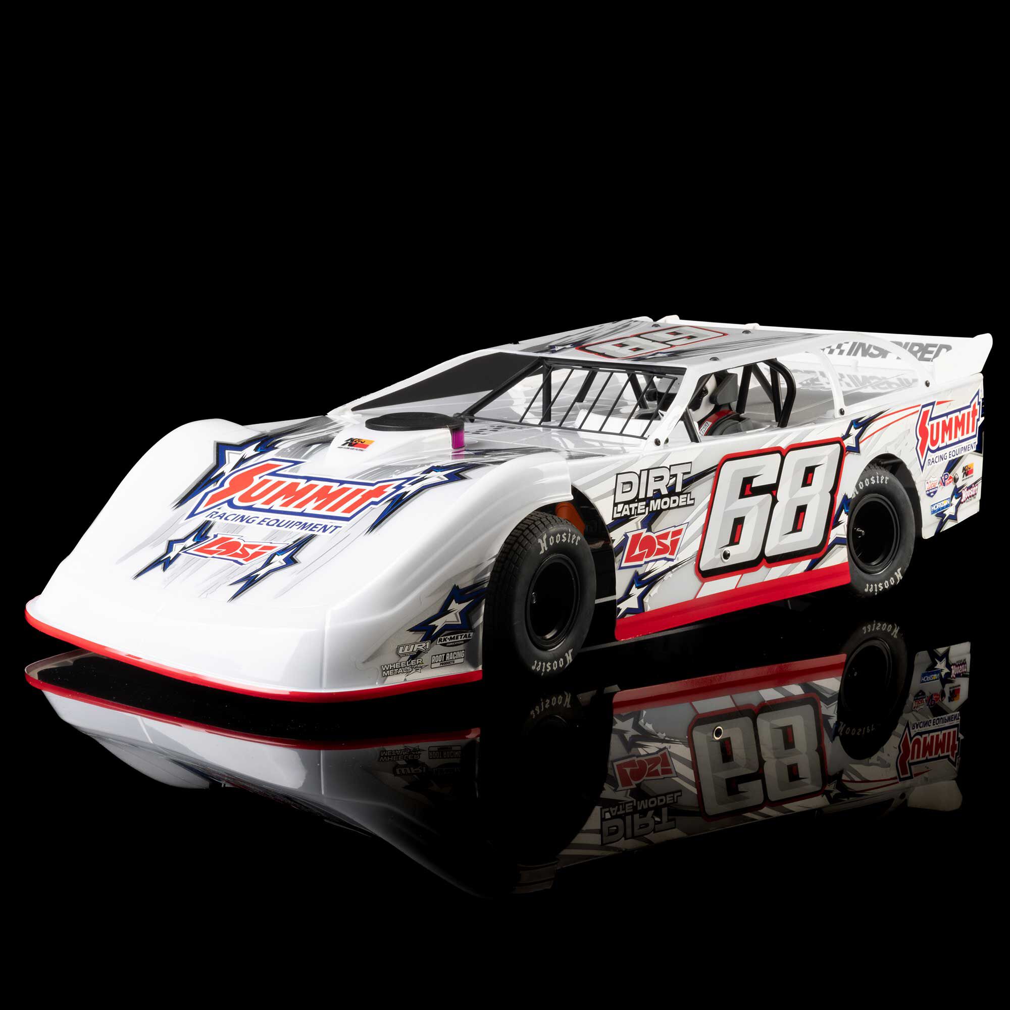 Losi 1/10 22S 2WD Dirt Oval Late Model RTR, Summit RacingWHITE