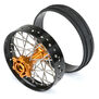 1/4 Pro-Spec Aluminum F/R Wheel Black/Gold Dunlop MX33/MX14 Bundle
