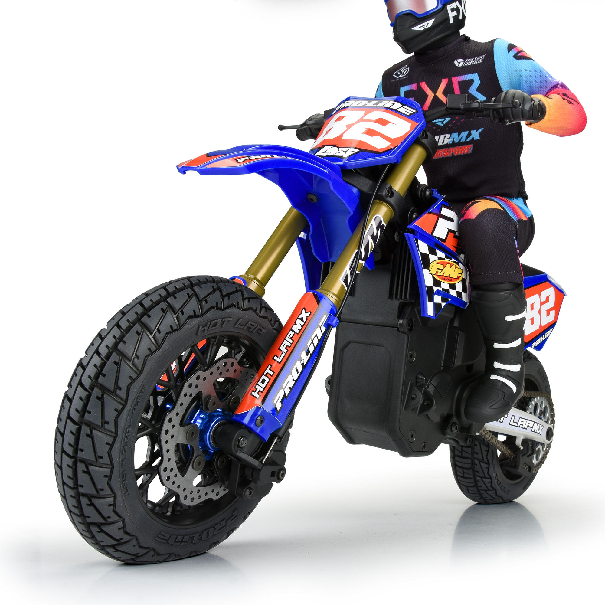 1/4 Supermoto Front Wheel Black: Promoto-MX/SM | Losi