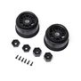 Pro-Line Racing 1/10 Sheriff Dirt Oval Wheels, 12mm Hex, Black (2): Losi Sprint Car (Rear) & Dirt Late Model (Front/Rear)