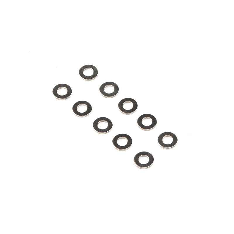 Losi Washer, 4.3mm x 9mm x 0.8mm, Steel (10)
