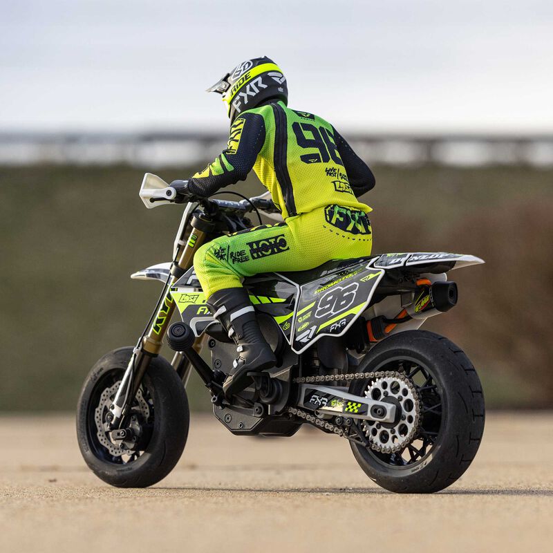 Moto RC Losi Promoto-SM 1/4 FXR Supermoto - RTR Avec Batterie/chargeur