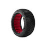 AKA PRODUCTS, INC. 1/8 Reverb Soft Long Wear Front/Rear Off-Road Buggy Tires Racer Bundle, White
