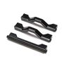 Aluminum Crossbar, Center Chassis, Black (3): TLR Tuned LMT
