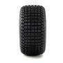 Losi Hoosier Tires, Medium, Mounted, Satin Aluminum, FR/RR (2): 22S DLM