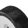 AKA PRODUCTS, INC. 1/8 Reverb Soft Long Wear Front/Rear Off-Road Buggy Tires Racer Bundle, White