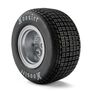 Losi Hoosier Tires, Soft, Mounted, Satin Aluminum, FR/RR (2): 22S DLM