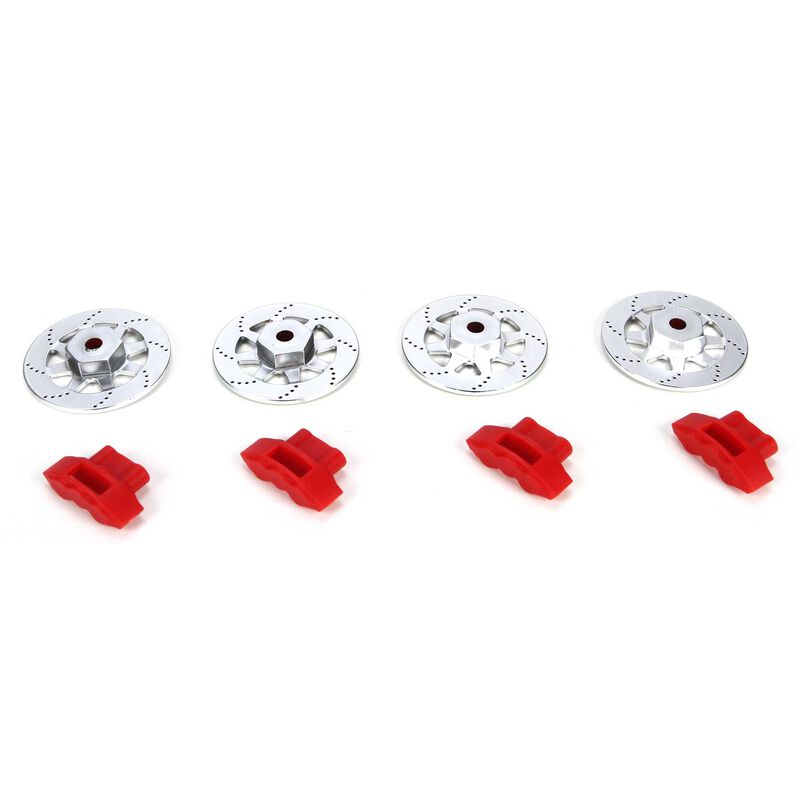 Wheel Hex Brake Rotor & Caliper FR RR Set  V100