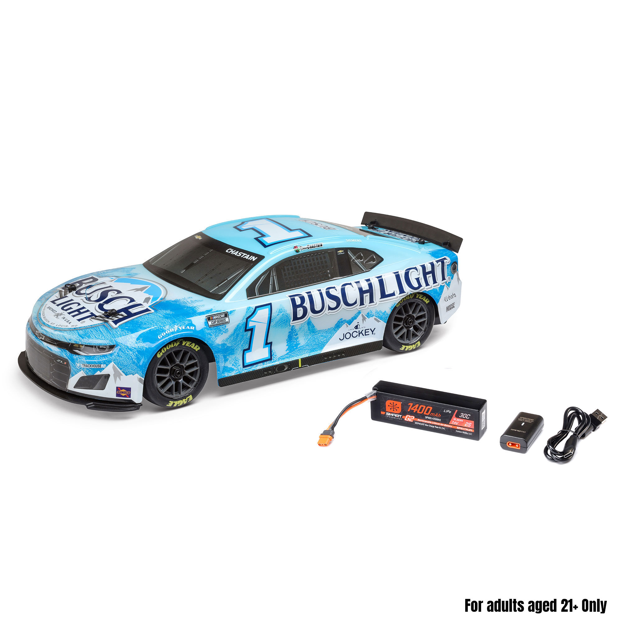 losi　ラジコン 1/12 NASCAR RC Race Car Ross Chastain No. 1 Busch Light 2025