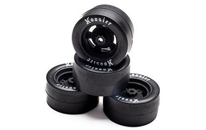 HOOSIER ASPHALT SHORT TRACK TIRES for the Losi 1/12 Asphalt Late Model RC Race Car Dale Earnhardt Jr. No. 8