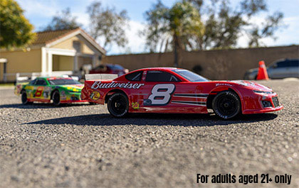 ALL-WHEEL DRIVE for the Losi 1/12 Asphalt Late Model RC Race Car Dale Earnhardt Jr. No. 8
