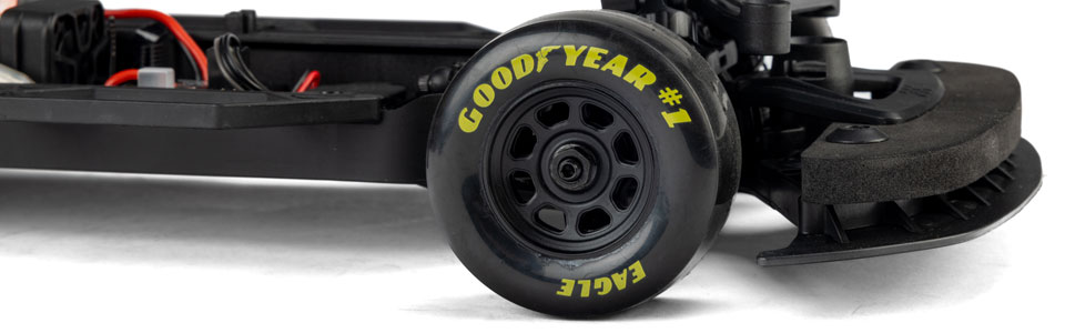 LONG-LASTING RACING SLICKS for the Losi 1/12 NASCAR RC Race Car Jeff Gordon No. 24 Dupont Chevrolet Monte Carlo 2S AWD RTR Brushed On-Road