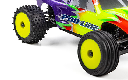Front and Rear-Specific Setup for the Pro-Line Edge Front Tires Mounted on 7mm Hex Wheels