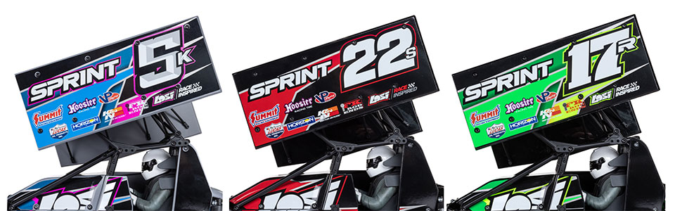 Sprint Car Rear Fitment for the Sheriff Dirt Oval Rear Wheels: Losi Sprint Car & Dirt Late Model