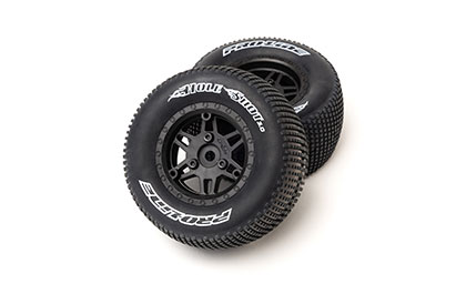 Purpose-Built Dirt Oval Look for the Sheriff Dirt Oval Rear Wheels: Losi Sprint Car & Dirt Late Model