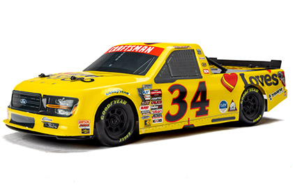 Limited Edition Collectibility for the Pro-line Racing 1/12 Pre-Painted Layne Riggs #34 Love's RC Body