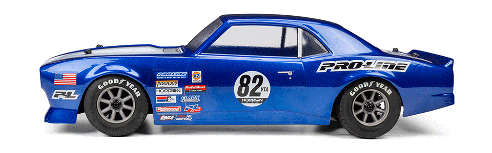 Expand Your NASCAR Collection for the Pro-Line 1/12 Pre-Cut 1968 Chevy Camaro Clear VTA Body: Losi NASCAR&reg; RC Race Car