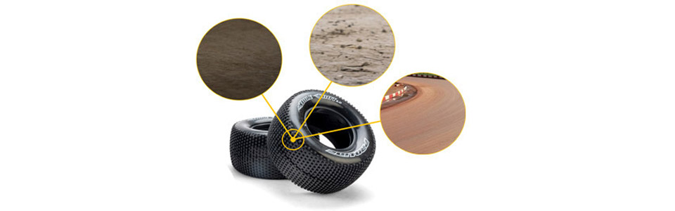 M4 Super Soft Confidence for the Pro-Line Hole Shot 3.0 M4 Rear 1.7 Inch/2.2 Inch Dirt Oval Tires